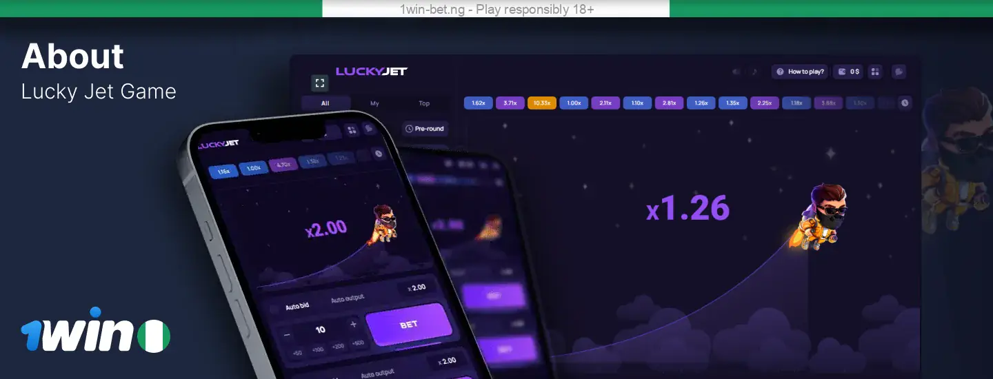 About 1win Nigeria Lucky Jet Game