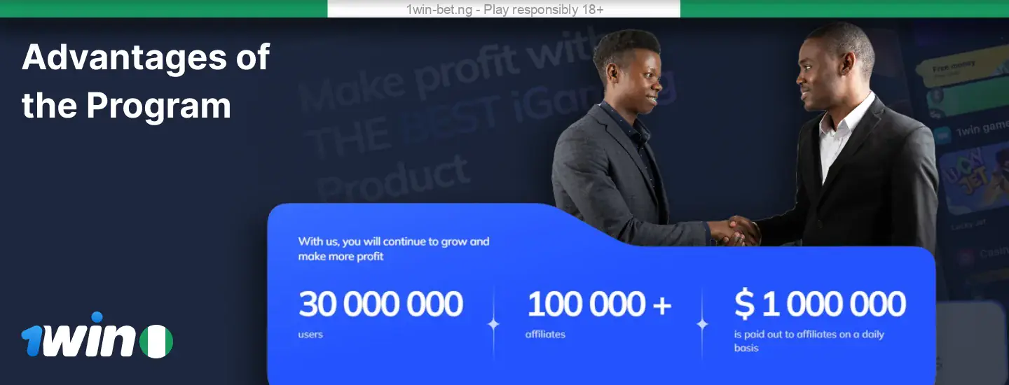Advantages of the 1win Partners Program in Nigeria