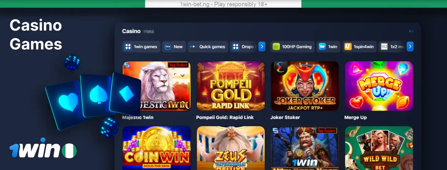 1win Nigeria Casino Games