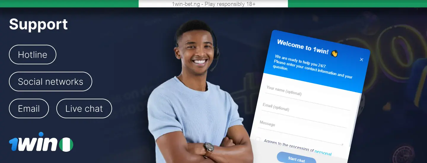 1win Nigeria Casino Support