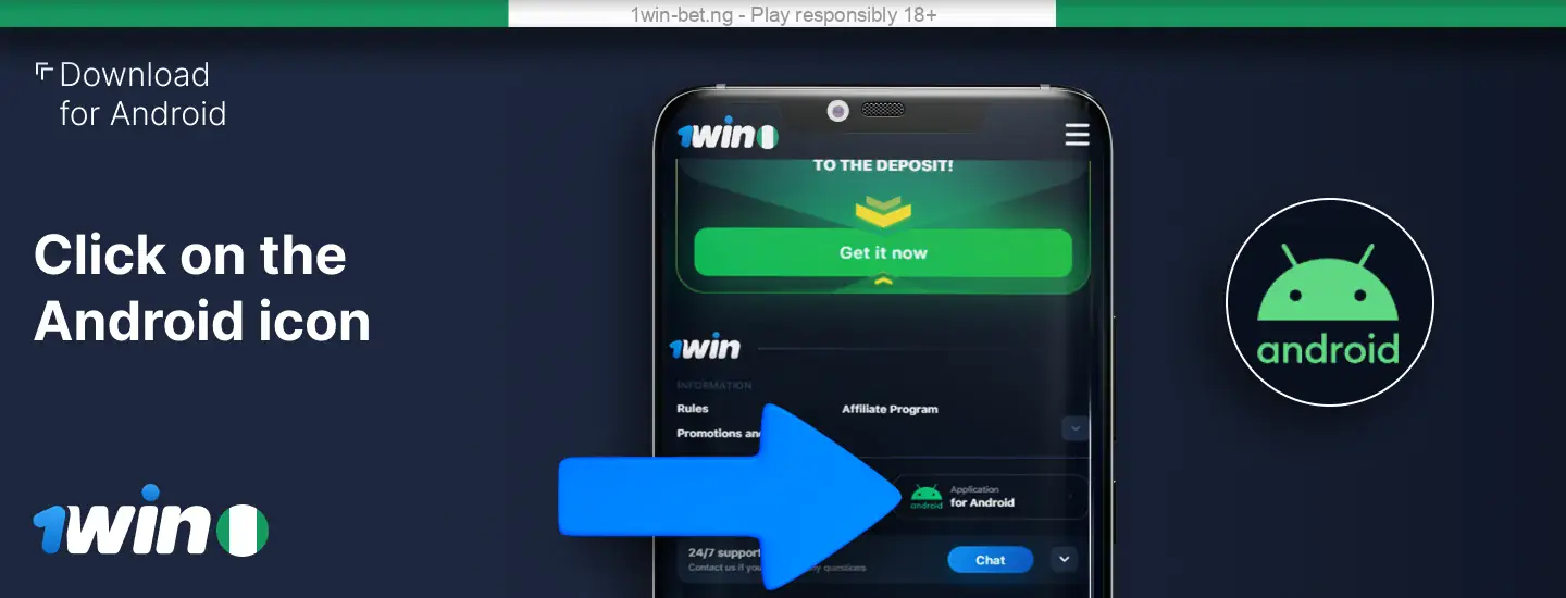 Steps to Install the 1win App on Android.