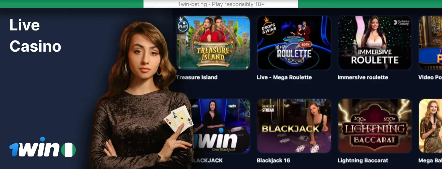 1win Nigeria Live Casino