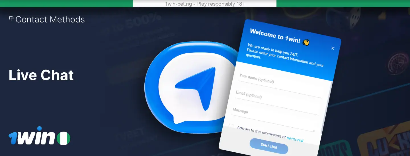 1win Nigeria Live Chat