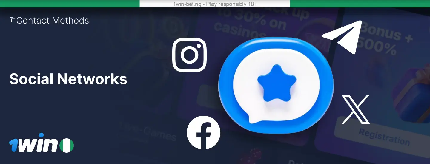 1win Nigeria Social Networks