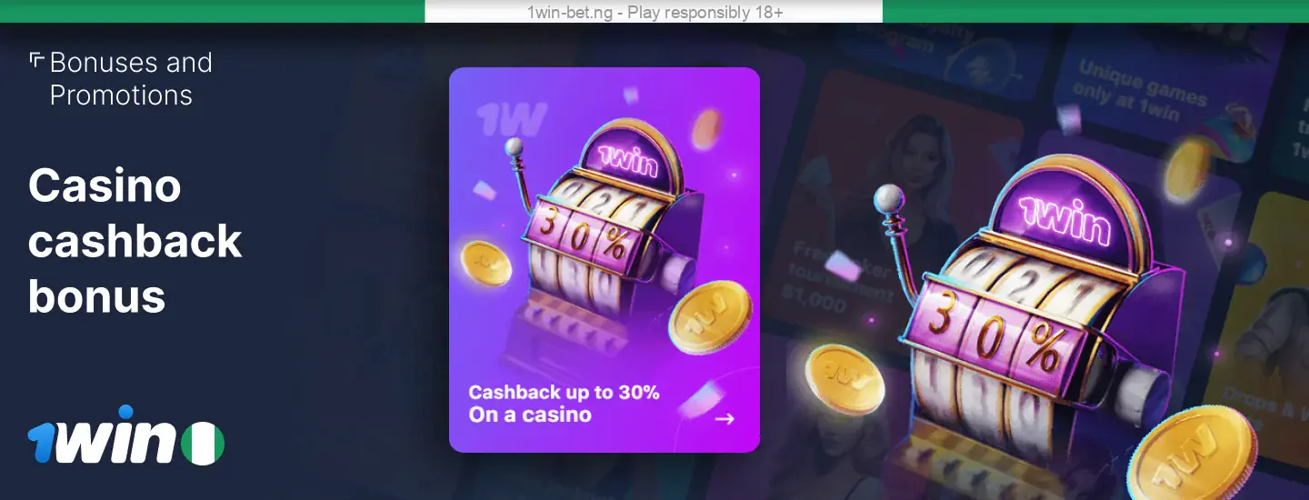 1win Nigeria Casino cashback bonus